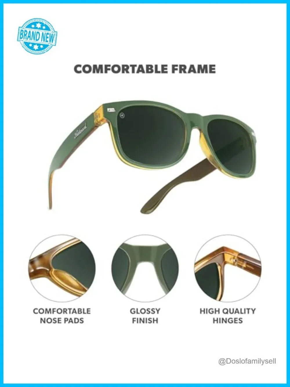 Large Polarized Sunglasses UV400 Protection Lightweight Polycarbonate